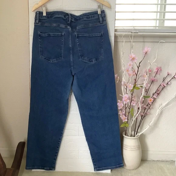 Ava & Viv Women's Straight Leg Jeans in Blue - Picture 2 of 9